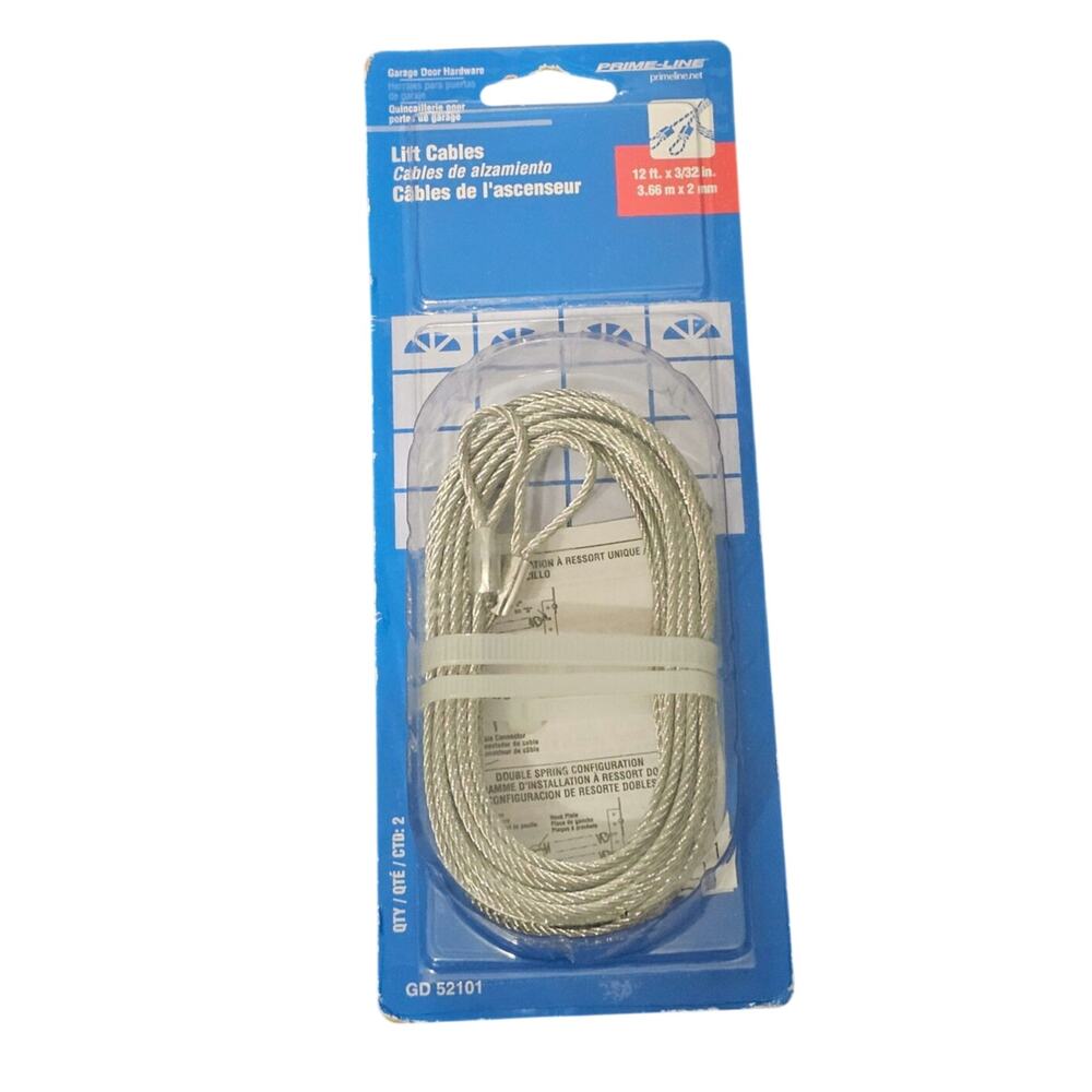 Brand New Prime-Line Garage Door Lift Cables (GD 52101)